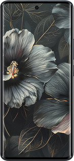 Силиконовый чехол Черные цветы для Xiaomi Redmi Note 15 5G - 6031u-4155 изображение 