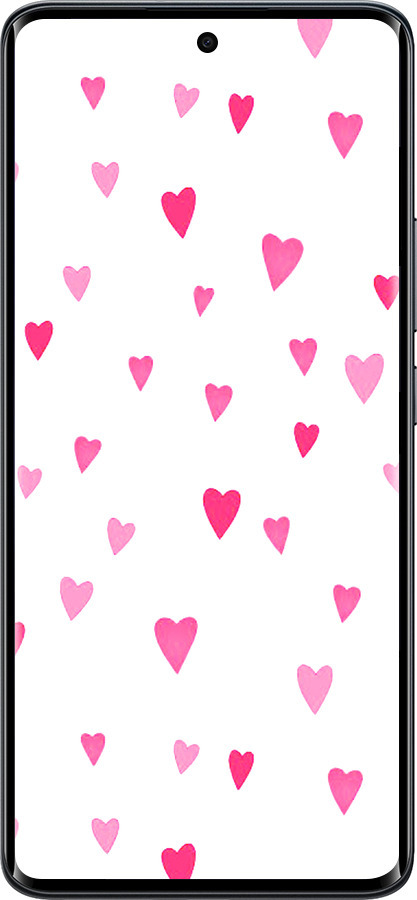 Силіконовий чехол Сердечка 2 для Xiaomi Redmi Note 15 5G - 4763u-4155 изображение 