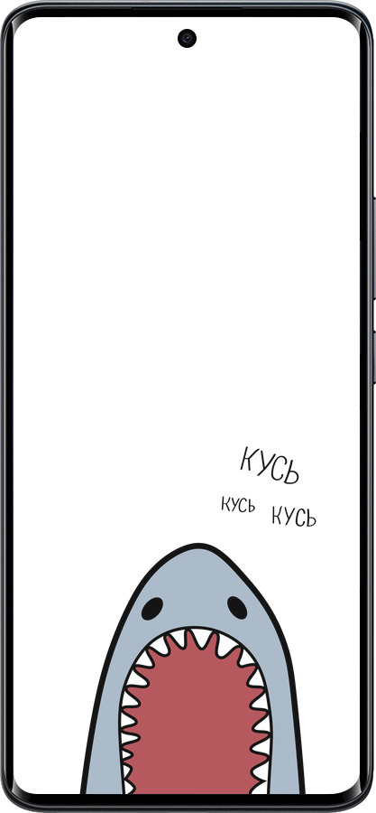 Силиконовый чехол Акула для Xiaomi Redmi Note 15 5G - 4870u-4155 изображение 