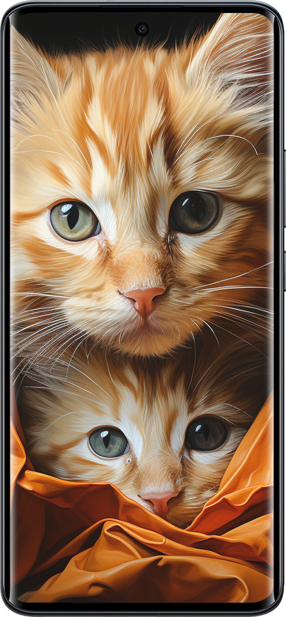 Силіконовий чехол Котики 2 для Xiaomi Redmi Note 15 5G - 5664u-4155 изображение 
