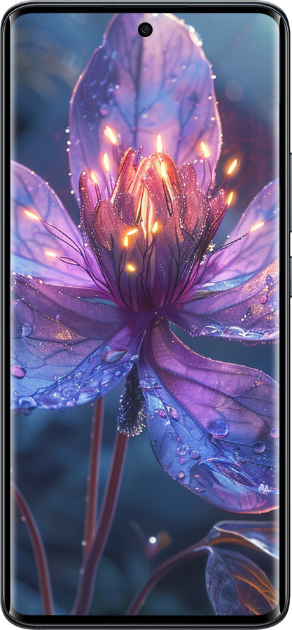 Силіконовий чехол Магічна квітка для Xiaomi Redmi Note 15 5G - 6038u-4155 изображение 