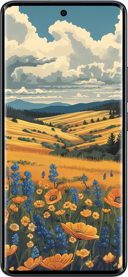 Силіконовий чехол Українське поле для Xiaomi Redmi Note 15 5G - 6082u-4155 изображение 