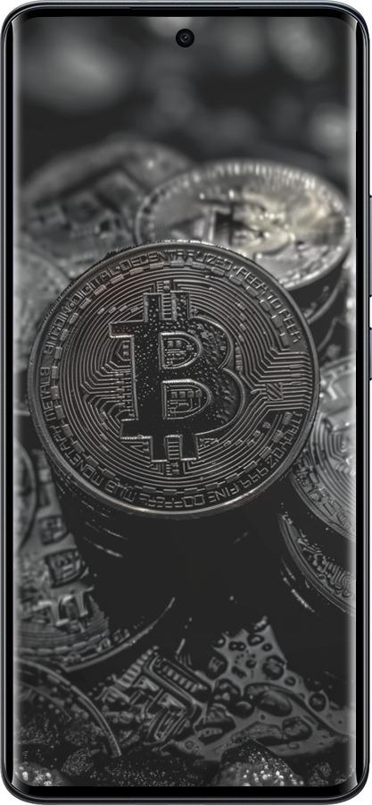 Силиконовый чехол Black Bitcoin для Xiaomi Redmi Note 15 5G - 6090u-4155 изображение 