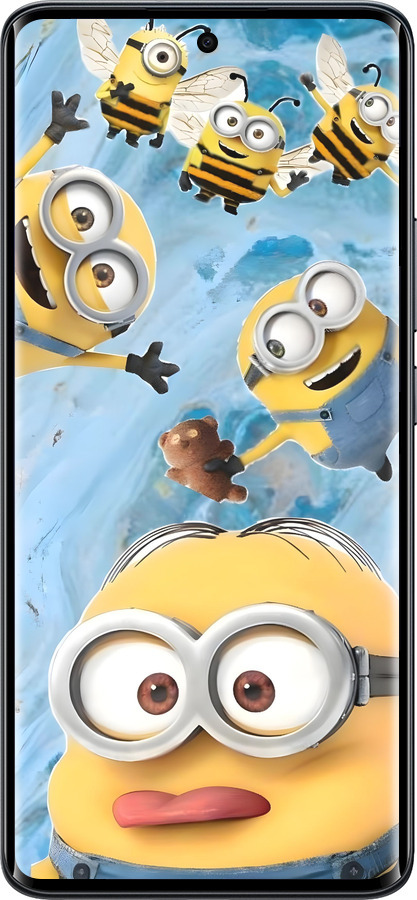 Силиконовый чехол Миньоны для Xiaomi Redmi Note 15 5G - 6386u-4155 изображение 