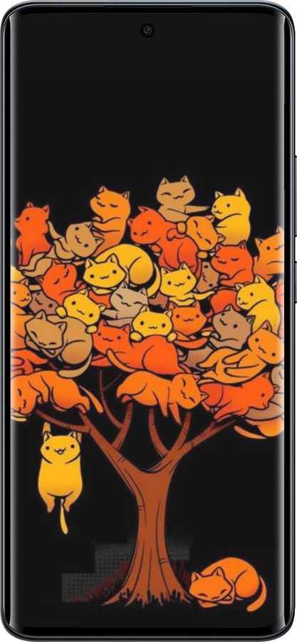 Силиконовый чехол Дерево и котики для Xiaomi Redmi Note 15 5G - 6516u-4155 изображение 