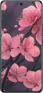 Силиконовый чехол Пурпурная сакура для Xiaomi Redmi Note 15 Pro 4G - 6075u-4211 изображение 