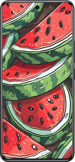 Силиконовый чехол Арбуз для Xiaomi Redmi Note 15 Pro 4G - 6315u-4211 изображение 