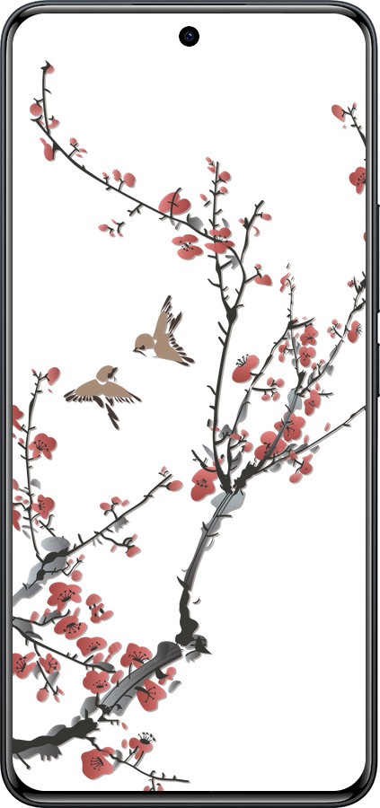 Силіконовий чехол Сакура v2 для Xiaomi Redmi Note 15 Pro 4G - 5538u-4211 изображение 