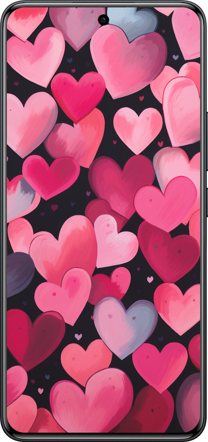 Силіконовий чехол Сердечка 4 для Xiaomi Redmi Note 15 Pro 4G - 5662u-4211 изображение 