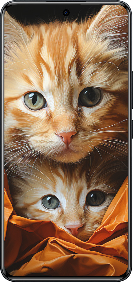 Силіконовий чехол Котики 2 для Xiaomi Redmi Note 15 Pro 4G - 5664u-4211 изображение 
