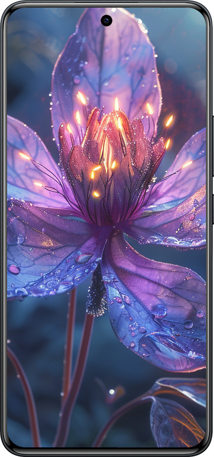 Силіконовий чехол Магічна квітка для Xiaomi Redmi Note 15 Pro 4G - 6038u-4211 изображение 