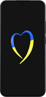 Силиконовый чехол Жёлто-голубое сердце для Xiaomi Redmi Note 15 Pro 5G - 885u-4154 изображение 