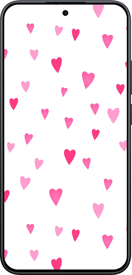 Силиконовый чехол Сердечки 2 для Xiaomi Redmi Note 15 Pro 5G - 4763u-4154 изображение 