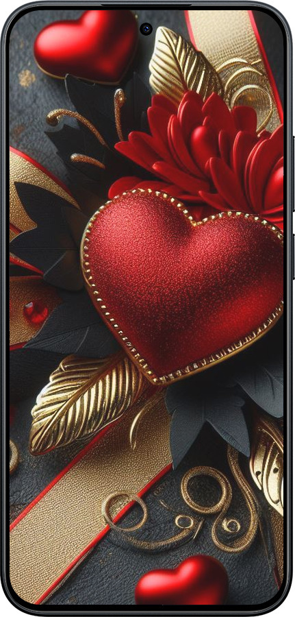 Силіконовий чехол Сердечки v2 для Xiaomi Redmi Note 15 Pro 5G - 5832u-4154 изображение 