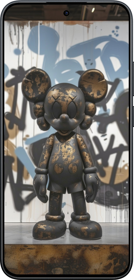 Силиконовый чехол Bronze kaws v2 для Xiaomi Redmi Note 15 Pro 5G - 6098u-4154 изображение 