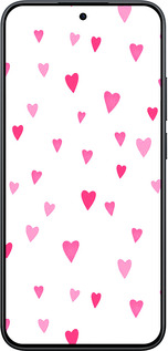 Силиконовый чехол Сердечки 2 для Xiaomi POCO M8 PRO - 4763u-6651 изображение 