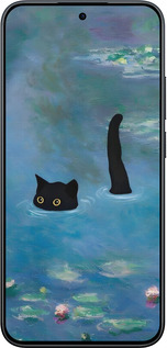 Силіконовий чехол Із зображенням кота та водяної лілії Monet для Xiaomi POCO M8 PRO - 6519u-6651 изображение 