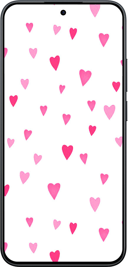 Силиконовый чехол Сердечки 2 для Xiaomi POCO M8 PRO - 4763u-6651 изображение 