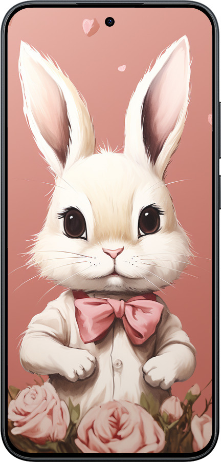 Силіконовий чехол Зайчик для Xiaomi POCO M8 PRO - 5669u-6651 изображение 