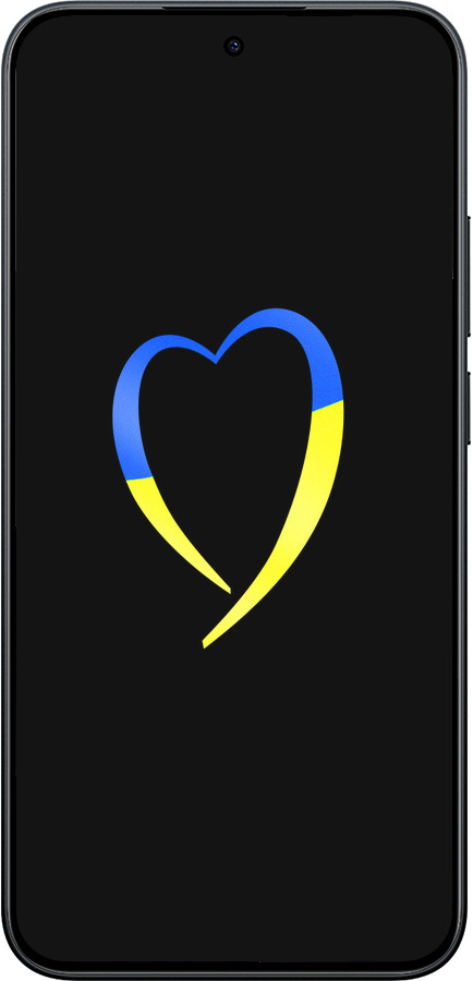 Силиконовый чехол Жёлто-голубое сердце для Xiaomi POCO M8 PRO - 885u-6651 изображение 