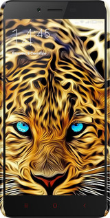3D пластиковый матовый чехол Леопард для Xiaomi Redmi Note 2 - 6611m-96 изображение 
