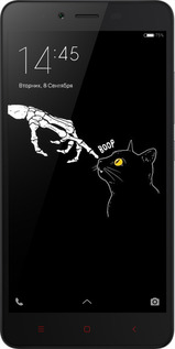 2D пластиковый чехол Кошка для Xiaomi Redmi Note 2 - 6505t-96 изображение 