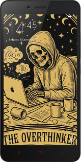 2D пластиковий чехол The Overthinker для Xiaomi Redmi Note 2 - 6774t-96 изображение 