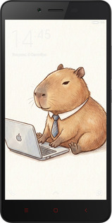 2D пластиковый чехол Funny Capybara CEO Working для Xiaomi Redmi Note 2 - 6777t-96 изображение 