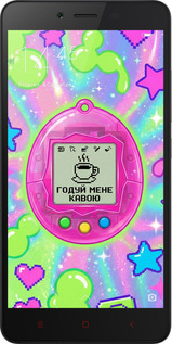 2D пластиковый чехол Y2K Aesthetic Retro Pet: Годуй мене кавою для Xiaomi Redmi Note 2 - 6784t-96 изображение 