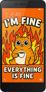 2D пластиковый чехол Funny Cat для Xiaomi Redmi Note 2 - 6786t-96 изображение 