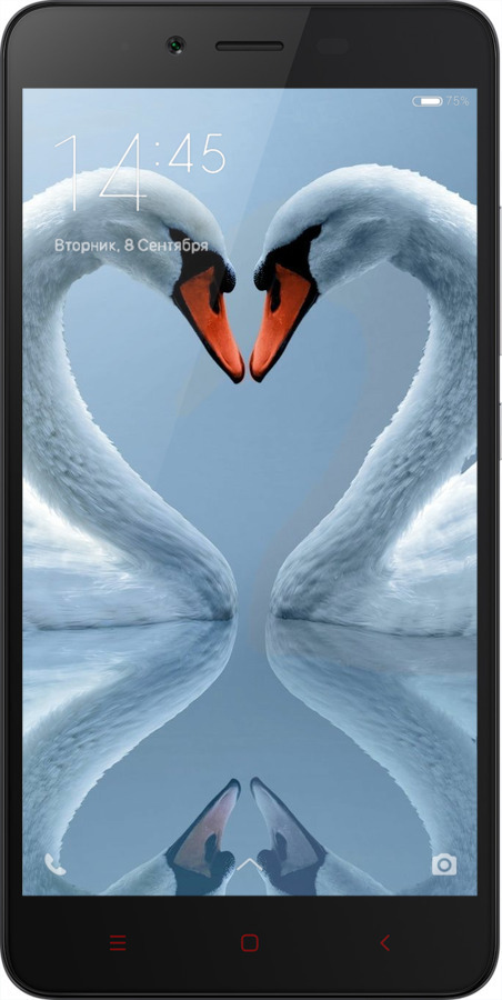 2D пластиковый чехол Лебеди для Xiaomi Redmi Note 2 - 6007t-96 изображение 