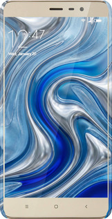 3D пластиковый матовый чехол Liquid Chrome для Xiaomi Redmi Note 3 pro - 6781m-335 изображение 