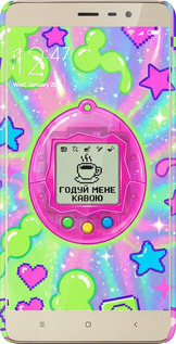 3D пластиковый глянцевый чехол Y2K Aesthetic Retro Pet: Годуй мене кавою для Xiaomi Redmi Note 3 pro - 6784c-335 изображение 