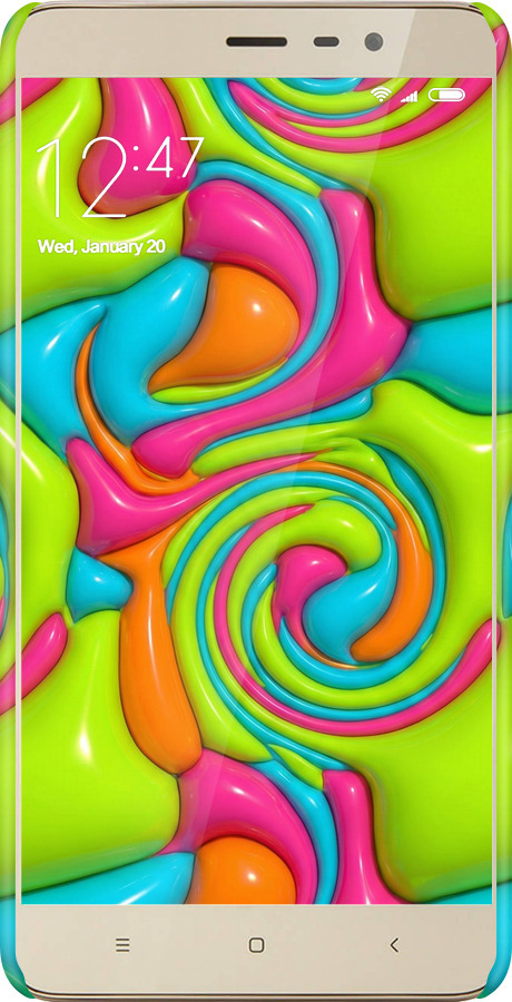 3D пластиковый глянцевый чехол Y2K Jelly Dream для Xiaomi Redmi Note 3 pro - 6780c-335 изображение 