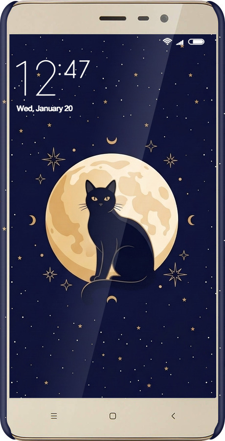 3D пластиковый матовый чехол Cute Cat Celestial/Witchy для Xiaomi Redmi Note 3 - 6787m-95 изображение 