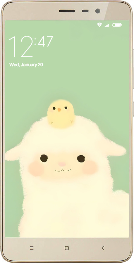2D пластиковий чехол Барашек и ципленок для Xiaomi Redmi Note 3 pro - 6369t-335 изображение 