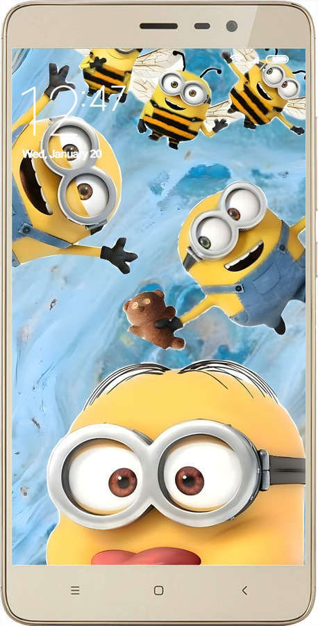 2D пластиковый чехол Миньоны для Xiaomi Redmi Note 3 - 6386t-95 изображение 