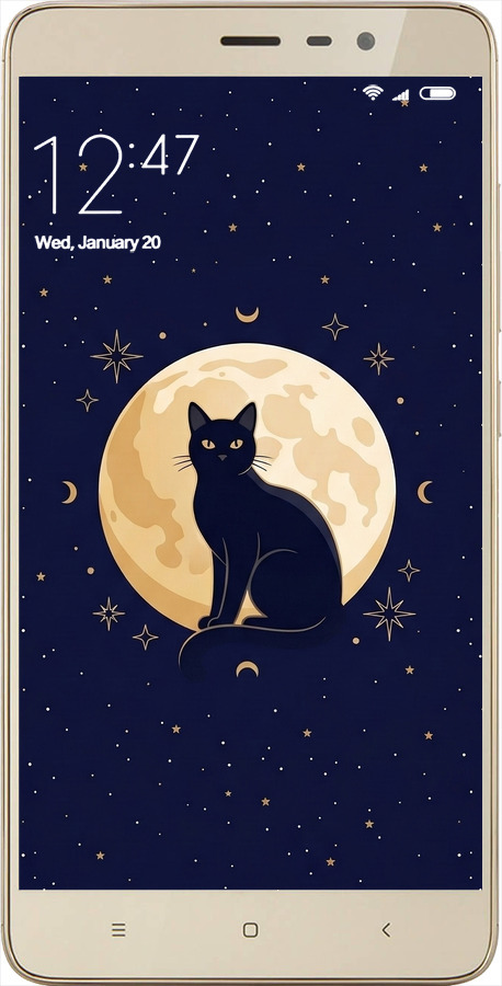 2D пластиковый чехол Cute Cat Celestial/Witchy для Xiaomi Redmi Note 3 - 6787t-95 изображение 