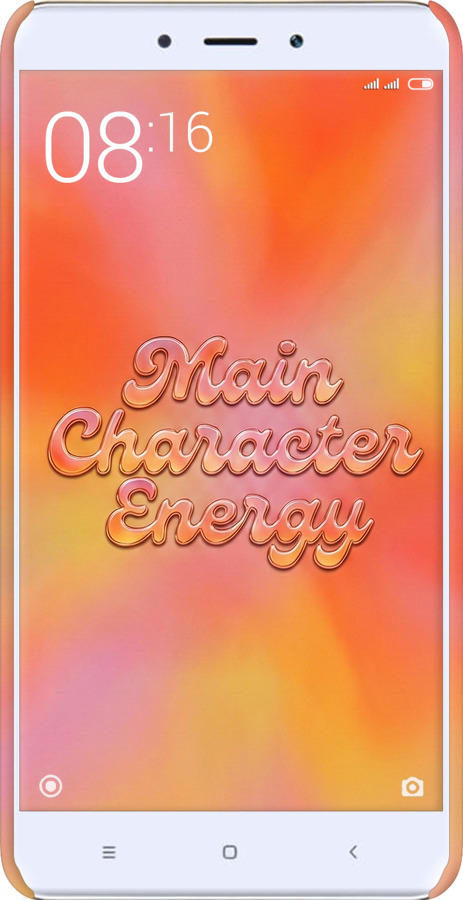 3D пластиковый матовый чехол Aura Gradient Main Character Energy Aesthetic Y2K для Xiaomi Redmi Note 4 - 6783m-352 изображение 