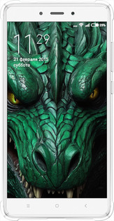 Силіконовий протиударний с посиленими кутами чехол Зелений дракон v2 для Xiaomi Redmi Note 4 - 5817sp-352 изображение 