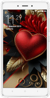 Силіконовий протиударний с посиленими кутами чехол Сердечки v2 для Xiaomi Redmi Note 4 - 5832sp-352 изображение 