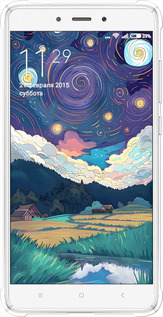 Силикон с усиленными углами чехол Креативный арт для Xiaomi Redmi Note 4 - 6322sp-352 изображение 