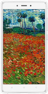 Силикон с усиленными углами чехол Винсент Ван Гог-Маковое поле для Xiaomi Redmi Note 4 - 6466sp-352 изображение 