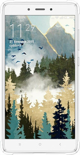 Силикон с усиленными углами чехол С изображением лесного пейзажа для Xiaomi Redmi Note 4 - 6548sp-352 изображение 