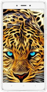Силикон с усиленными углами чехол Леопард для Xiaomi Redmi Note 4 - 6611sp-352 изображение 