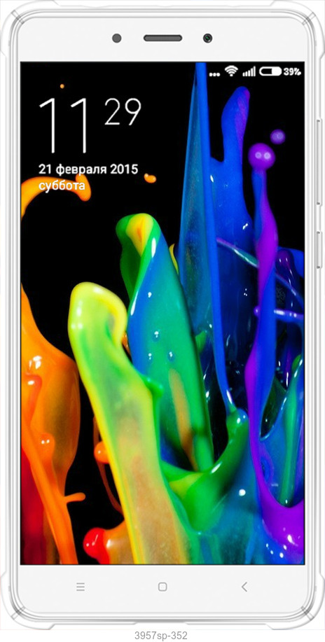 Силикон с усиленными углами чехол брызги краски для Xiaomi Redmi Note 4 - 3957sp-352 изображение 