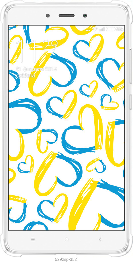 Силикон с усиленными углами чехол Сердца UA для Xiaomi Redmi Note 4 - 5292sp-352 изображение 