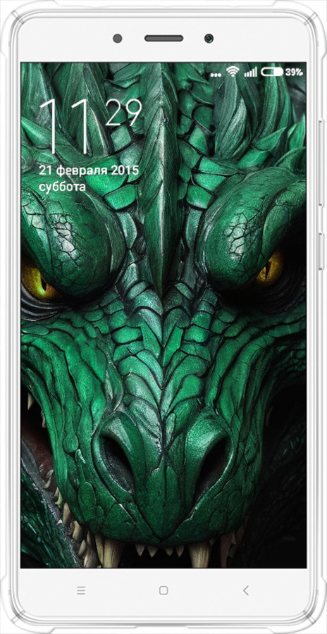 Силіконовий протиударний с посиленими кутами чехол Зелений дракон v2 для Xiaomi Redmi Note 4 - 5817sp-352 изображение 