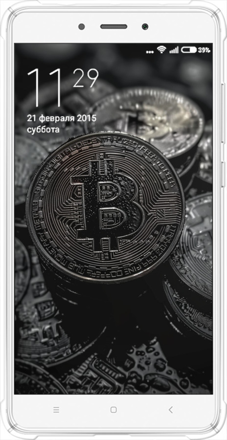 Силикон с усиленными углами чехол Black Bitcoin для Xiaomi Redmi Note 4 - 6090sp-352 изображение 