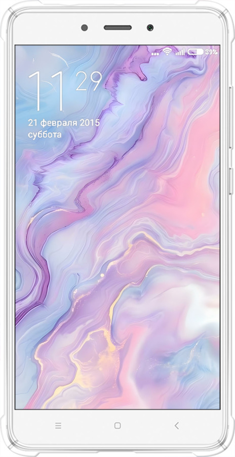 Силикон с усиленными углами чехол Нежный мрамор для Xiaomi Redmi Note 4 - 6310sp-352 изображение 